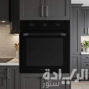 فرن بلت إن إيكوماتيك غاز 60 سم كريستال أسود بالمروحة والشواية غاز - سعة 67 لتر - أمان كامل - موديل - G6504GT