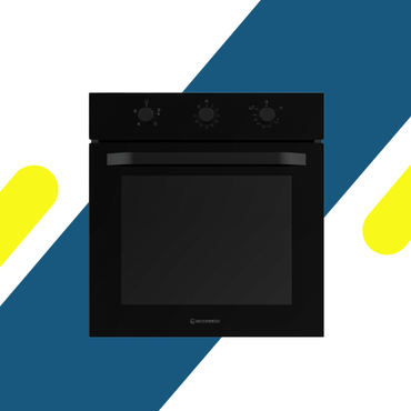 فرن بلت إن إيكوماتيك غاز 60 سم كريستال أسود بالمروحة والشواية غاز - سعة 67 لتر - أمان كامل - موديل - G6504GT