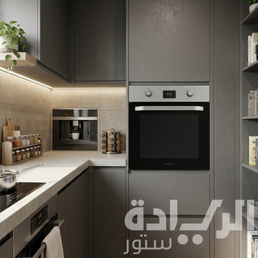 فرن بلت إن إيكوماتيك غاز 60 سم - فضي - بالمروحة وشواية غاز - ديجيتال تاتش - أمان كامل - سعة 67 لتر - موديل - G6504TDX