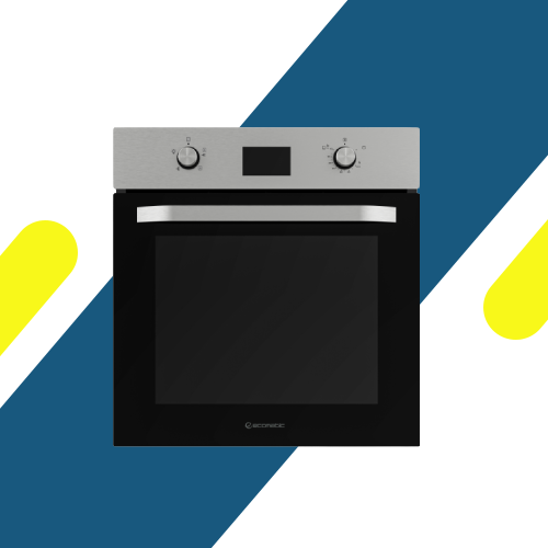 فرن بلت إن إيكوماتيك غاز 60 سم - فضي - بالمروحة وشواية غاز - ديجيتال تاتش - أمان كامل - سعة 67 لتر - موديل - G6504TDX