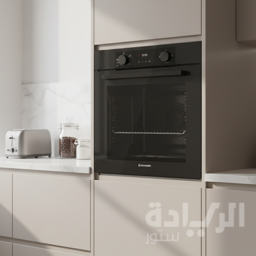 فرن بلت إن غاز إيكوماتيك 60 سم – Double-Tone Black – سعة 83 لتر – FRYART – مروحة كونفكشن – Soft Close - G6604PROBG