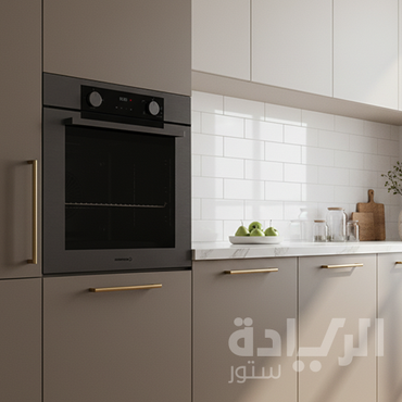 فرن بلت إن غاز إيكوماتيك 60 سم DARK INOX – سعة 83 لتر – FRYART – مروحة كونفكشن – Soft Close - G6604PRODX