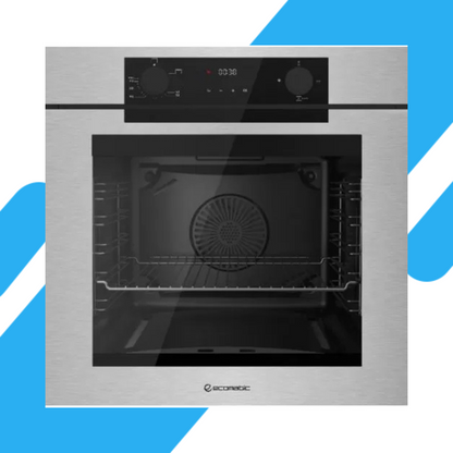 فرن بلت إن غاز إيكوماتيك 60 سم INOX – سعة 83 لتر – FRYART – مروحة كونفكشن – Soft Close - G6604PROXX