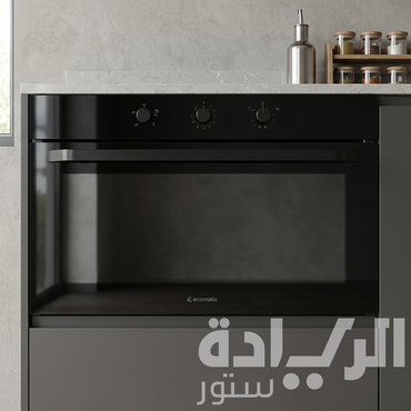 فرن بلت إن غاز إيكوماتيك 90 سم – كريستال أسود – سعة 105 لتر – شواية غاز – Soft Close - G9504GT