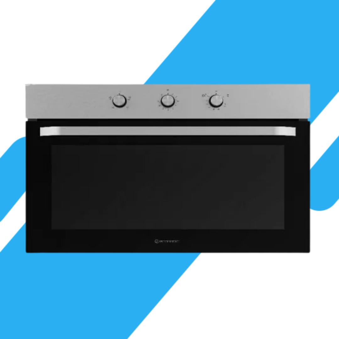 فرن بلت إن غاز إيكوماتيك 90 سم استانلس ستيل – 105 لتر – شواية غاز وكونفكشن - موديل - G9504T