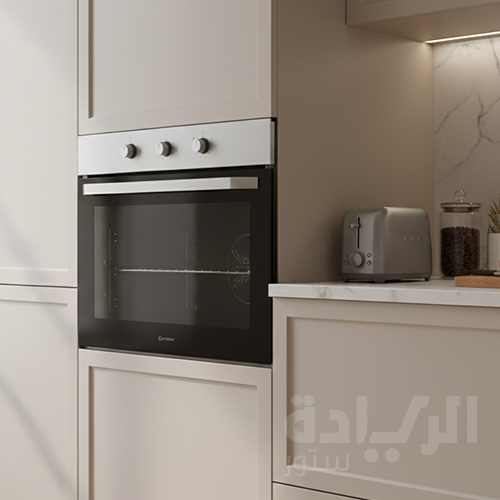 فرن بلت إن غاز إيكوماتيك 90 سم استانلس ستيل – 105 لتر – شواية غاز وكونفكشن - موديل - G9504T