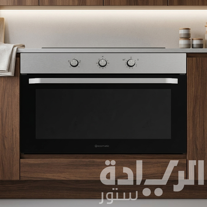 فرن بلت إن غاز إيكوماتيك 90 سم استانلس ستيل – 105 لتر – شواية غاز وكونفكشن - موديل - G9504T