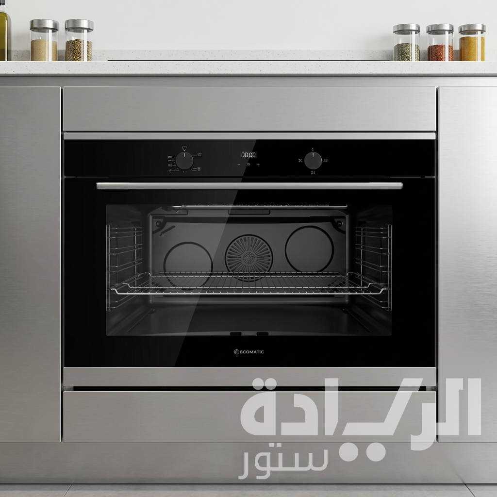 فرن غاز بلت إن إيكوماتيك 90 سم كريستال أسود – G9604GTDX – سعة XXL 120 لتر ديجيتال بشواية غاز