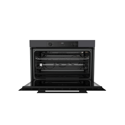 فرن غاز بلت إن إيكوماتيك (Ecomatic) 90 سم كريستال أسود – G9604PROBG – سعة XXL 120 لتر ديجيتال بشواية غاز