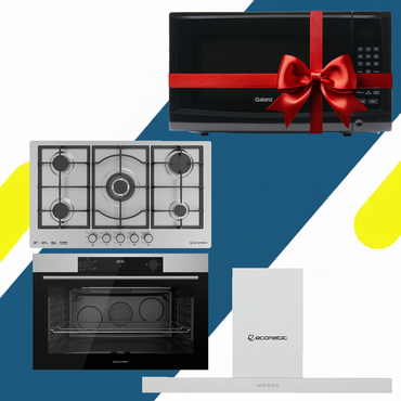 عرض حصري (فرن إيكوماتيك G9604TDX + مسطح إيكوماتيك S973C + شفاط إيكوماتيك H9307TB) + ميكروويف جالانز بشواية P70H20AP-ST(BLACK) "هدية" 🎁