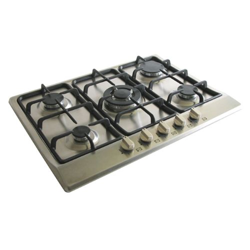 مسطح غاز بلت إن كيتشن لاين 70 سم 5 شعلات ستانلس ستيل هيفي ديوتي – موديل - ZP.GCN5030