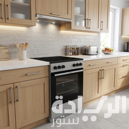 بوتاجاز كهرباء جورينيا رمادي 60 سم – سعة 65 لتر – 4 عيون – موديل – GEC6A11SG
