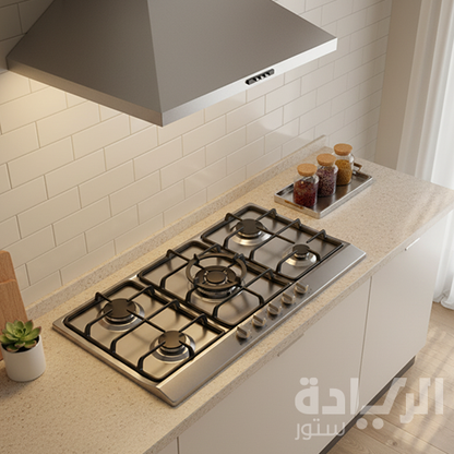 مسطح غاز بلت إن كيتشن لاين 90 سم 5 شعلات هيفي ديوتي – موديل – ZP.GGE5026