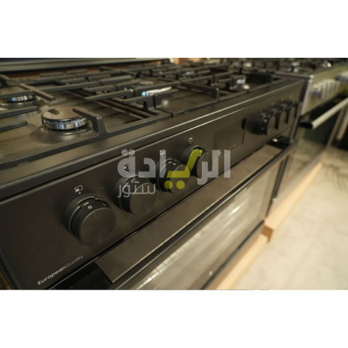 بوتاجاز كامل غاز جورينيا 90 سم غاز - أسود – 5 شعلة – فرن غاز 110 لتر – موديل - GGI9C21B