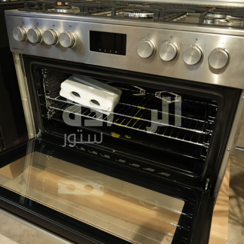 بوتاجاز جورينيا غاز فري ستاند استانلس ستيل 90×60 سم – 5 شعلات – مروحة – موديل – GGI9C20X