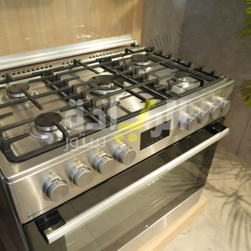 بوتاجاز جورينيا غاز فري ستاند استانلس ستيل 90×60 سم – 5 شعلات – مروحة – موديل – GGI9C20X