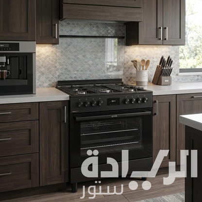 بوتاجاز كامل غاز جورينيا 90 سم - أسود – 5 شعلة – فرن غاز 110 لتر – موديل - GGI9C21B