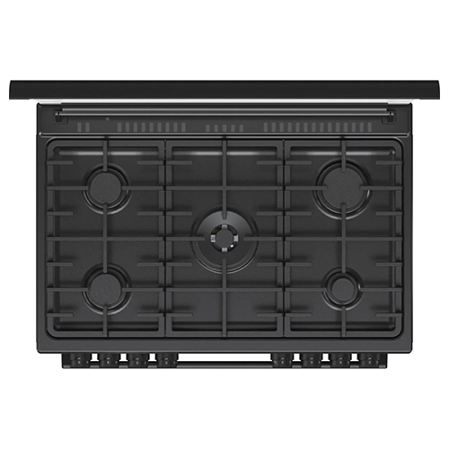 بوتاجاز كامل غاز جورينيا 90 سم غاز - أسود – 5 شعلة – فرن غاز 110 لتر – موديل - GGI9C21B