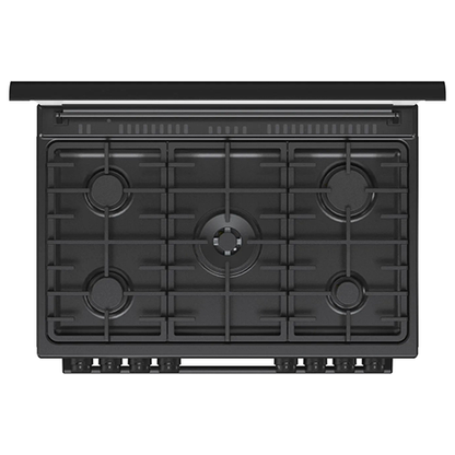 بوتاجاز كامل غاز جورينيا 90 سم غاز - أسود – 5 شعلة – فرن غاز 110 لتر – موديل - GGI9C21B