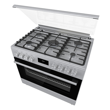 بوتاجاز كامل غاز جورينيا 90 سم غاز - فضي – 5 شعلة – فرن غاز 110 لتر – موديل - GGI9C21X