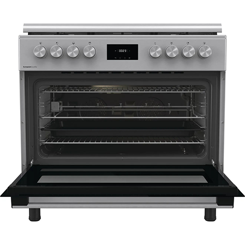 بوتاجاز كامل غاز جورينيا 90 سم غاز - فضي – 5 شعلة – فرن غاز 110 لتر – موديل - GGI9C21X