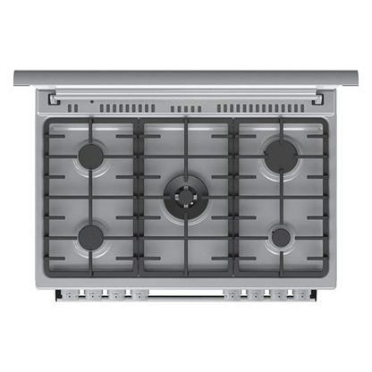 بوتاجاز كامل غاز جورينيا 90 سم غاز - فضي – 5 شعلة – فرن غاز 110 لتر – موديل - GGI9C21X