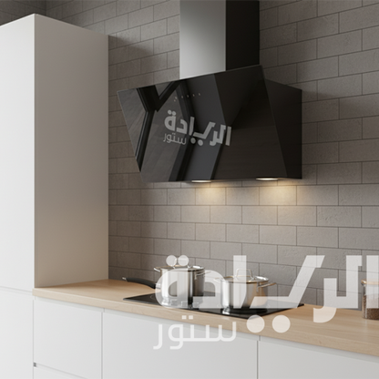 شفاط مطبخ بيورتي – 90 سم، قوة شفط 1000 م³/ساعة، تحكم لمس مع ريموت - موديل - GL Pro Plus