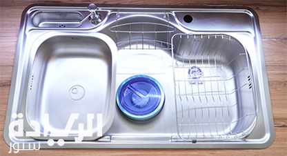 حوض مطبخ استانليس ماركة بيورتي الكوري مقاس 85*51 - سم - موديل - Golden850