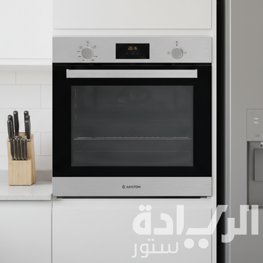 فرن غاز بلت إن اريستون بمروحة – 60 سم – 62 لتر (Ariston) – GS3 3Y4 30 IX A
