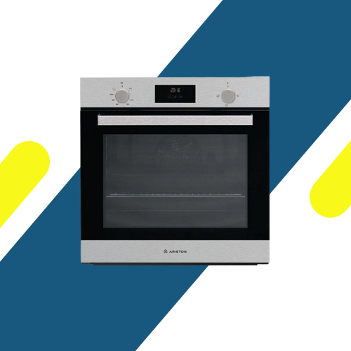 فرن غاز بلت إن اريستون بمروحة – 60 سم – 62 لتر (Ariston) – GS3 3Y4 30 IX A