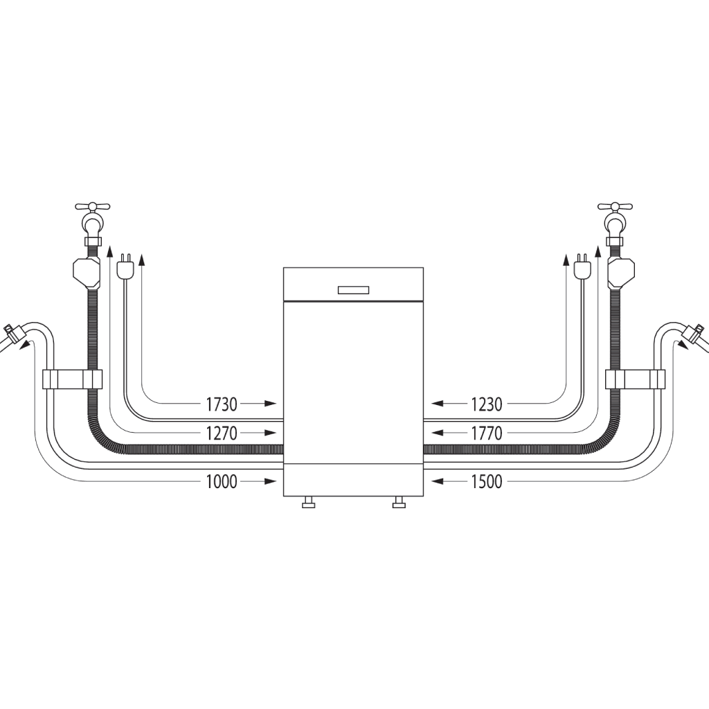 غسالة أطباق جورينيا – سعة 16 فرد، كفاءة A++، نظام AquaStop - GS643D60X