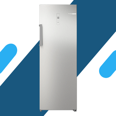 فريزر رأسي بوش نوفرست - سعة 238 لتر، 5 درج، 2 رف، شاشة ديجيتال، سيلفر - موديل - GSN33ALEE8