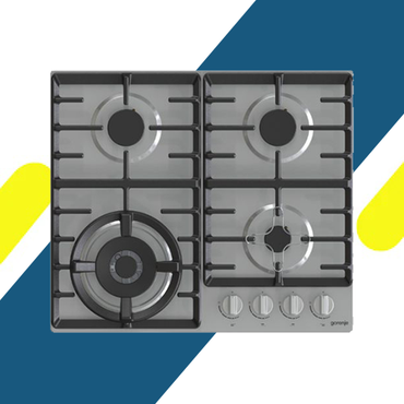 بوتاجاز غاز بلت إن جورينيا 60 سم، 4 شعلات، ستانلس ستيل – موديل – GW641X