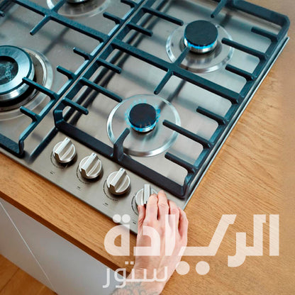 بوتاجاز غاز بلت إن جورينيا 60 سم، 4 شعلات، ستانلس ستيل – موديل – GW641X