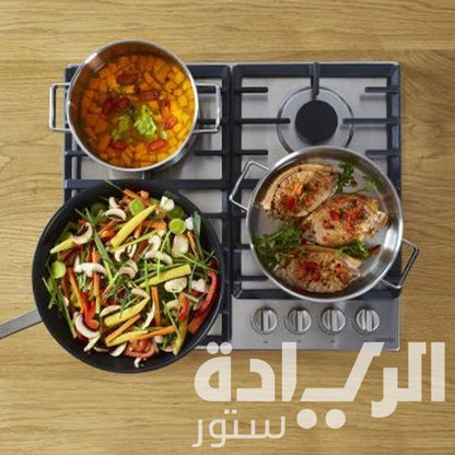 بوتاجاز غاز بلت إن جورينيا 60 سم، 4 شعلات، ستانلس ستيل – موديل – GW641X