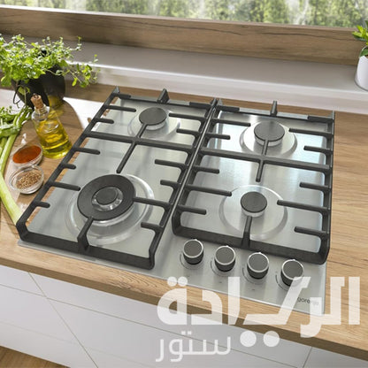 بوتاجاز بلت إن غاز جورينيا 60 سم – 4 شعلات – ستانلس ستيل – موديل – GW642ABX