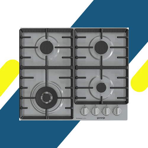 جورينيا مسطح غاز بلت إن 60 سم – 4 شعلات، حوامل زهر، ستانلس ستيل – موديل – GW642X