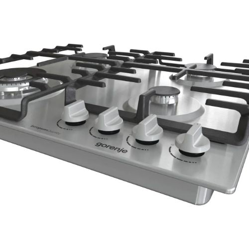 جورينيا مسطح غاز بلت إن 60 سم – 4 شعلات، حوامل زهر، ستانلس ستيل – موديل – GW642X