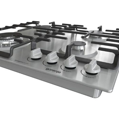 جورينيا مسطح غاز بلت إن 60 سم – 4 شعلات، حوامل زهر، ستانلس ستيل – موديل – GW642X