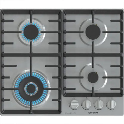 جورينيا مسطح غاز بلت إن 60 سم – 4 شعلات، حوامل زهر، ستانلس ستيل – موديل – GW642X