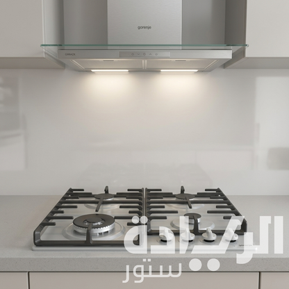 جورينيا مسطح غاز بلت إن 60 سم – 4 شعلات، حوامل زهر، ستانلس ستيل – موديل – GW642X