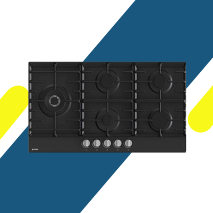 بوتاجاز بلت إن غاز جورينيا 90 سم – 5 شعلات – تصميم أسود أنيق – موديل – GW951MB