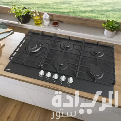 بوتاجاز بلت إن غاز جورينيا 90 سم – 5 شعلات – تصميم أسود أنيق – موديل – GW951MB