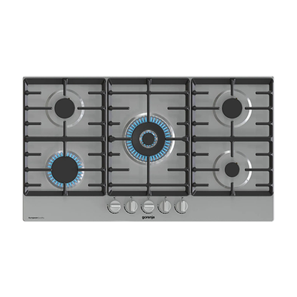 مسطح بلت إن غاز جورينيا استانلس ستيل 90 سم – إشعال ذاتي – سطح سهل التنظيف – موديل – GW9C51X