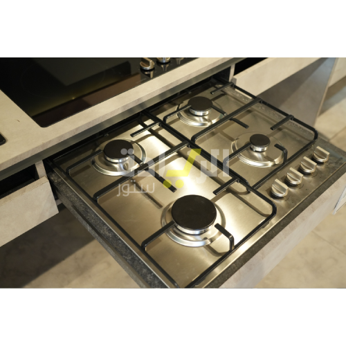 مسطح بلت إن غاز جورينيا استانلس ستيل 90 سم – إشعال ذاتي – سطح سهل التنظيف – موديل – GW9C51X