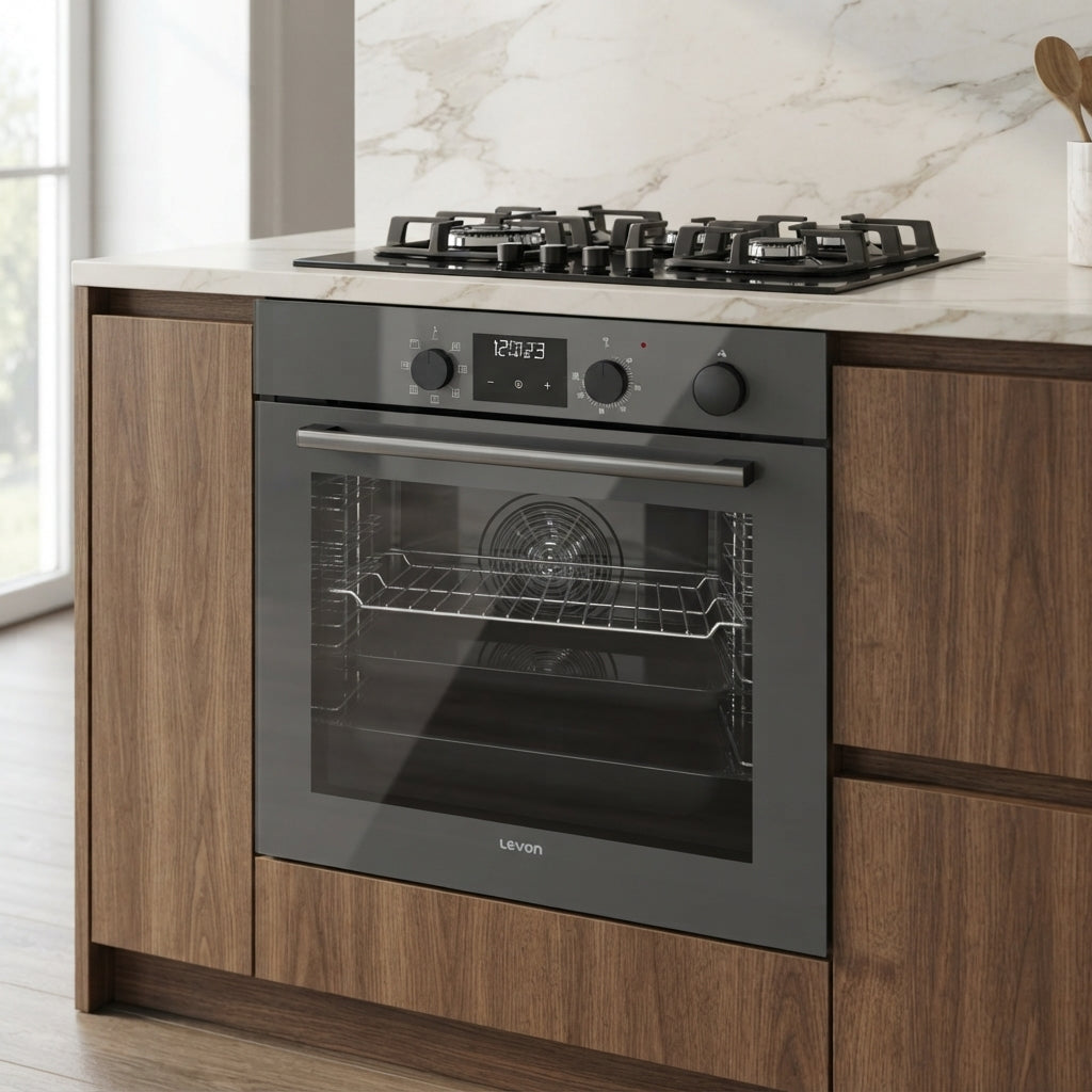 Levon 60cm Built-in Electric Oven, 86 Liters – Model 2675-13-GR