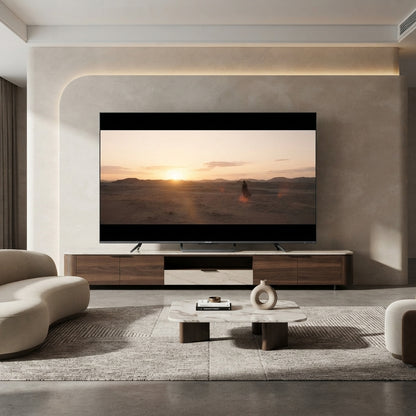 شاشة هايسنس (Hisense) 100 بوصة QLED 4K Smart TV مع تقنية Local Dimming، معدل تحديث 144Hz Game Mode PRO، دعم Dolby Vision IQ وDolby Atmos، ونظام VIDAA U7.6 – موديل 100Q7N