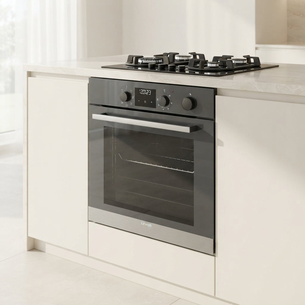 Levon 60cm Built-in Electric Oven, 86 Liters – Model 2675-13-GR