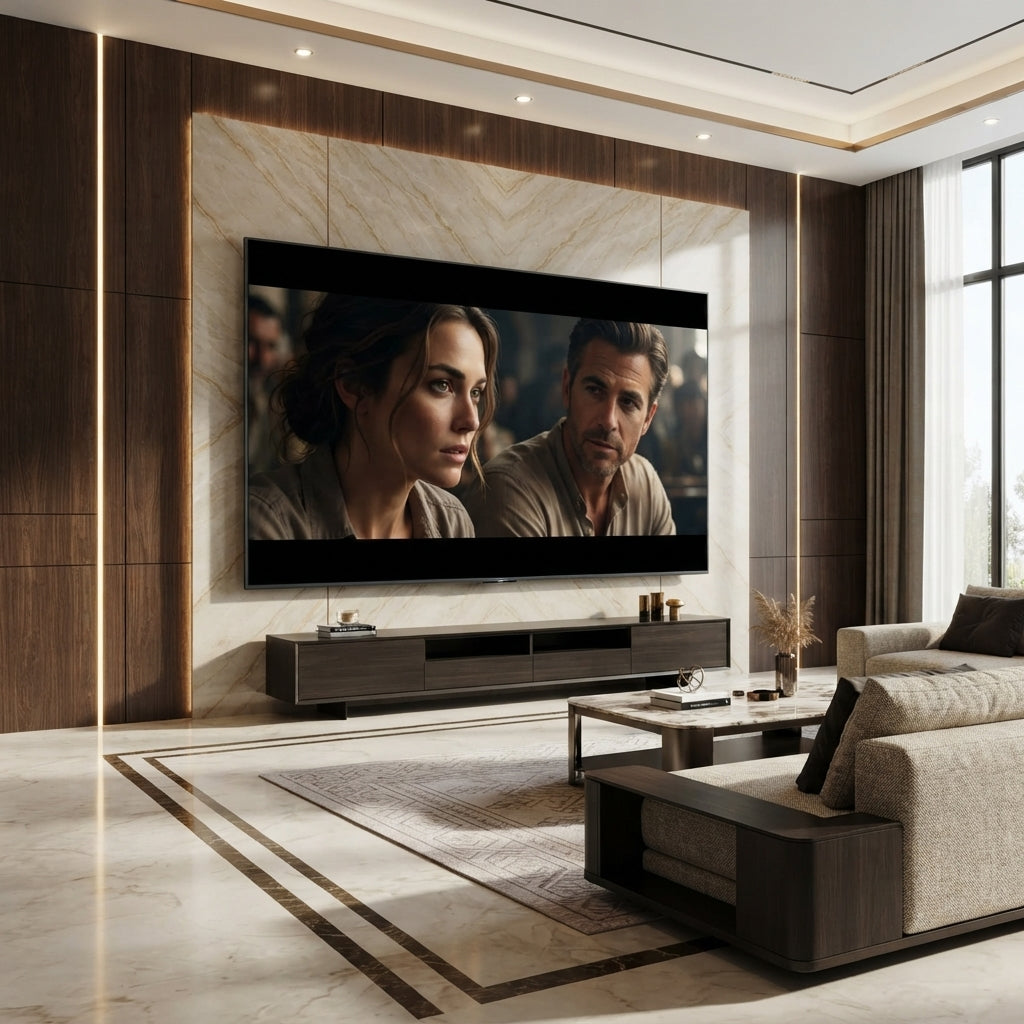 شاشة هايسنس (Hisense) 100 بوصة QLED 4K Smart TV مع تقنية Local Dimming، معدل تحديث 144Hz Game Mode PRO، دعم Dolby Vision IQ وDolby Atmos، ونظام VIDAA U7.6 – موديل 100Q7N