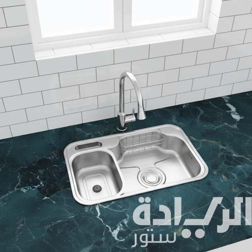 حوض مطبخ استانليس ماركة بيورتي الكوري مقاس 84*51 سم - موديل - Golden840